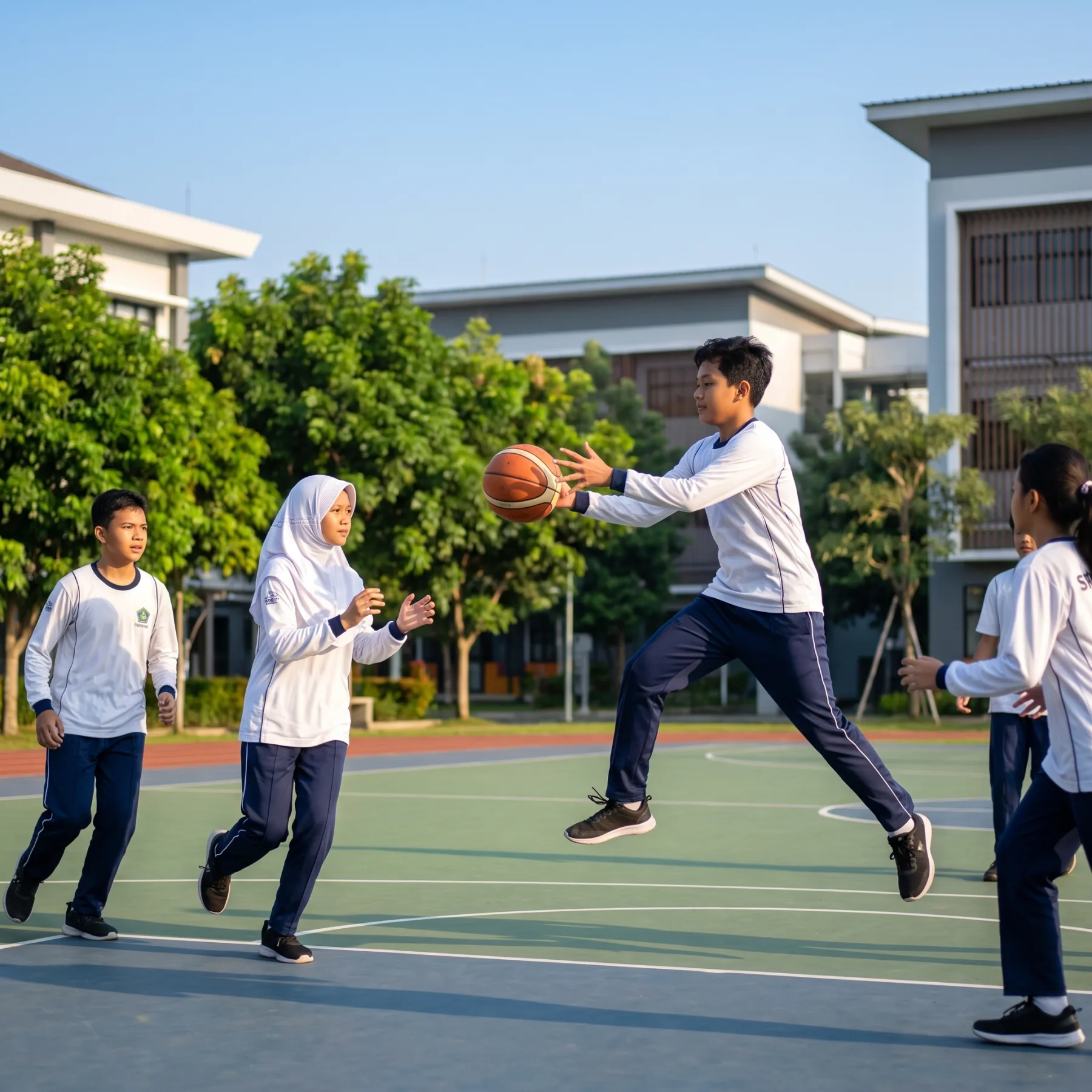 Latihan Basket Lapangan